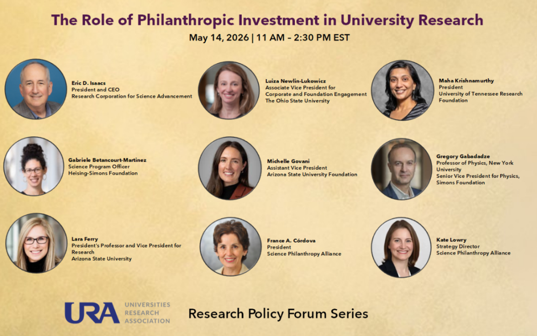URA Hosts its 5th Research Policy Forum on ‘The Role of Philanthropic Investments in University Research’